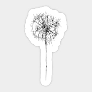 Dandelion Wish Flower Sticker